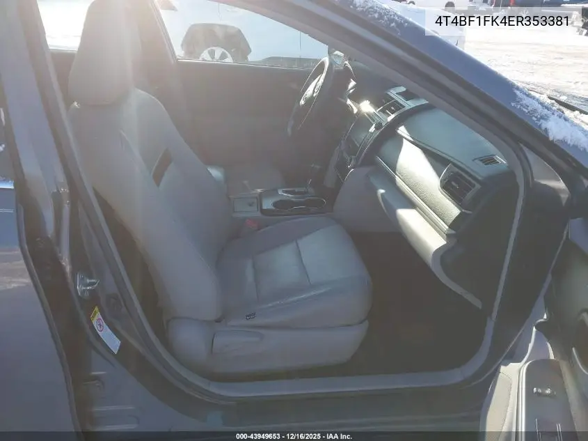 4T4BF1FK4ER353381 2014 Toyota Camry Le