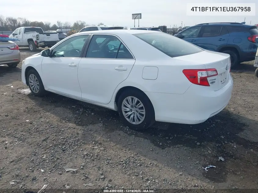 4T1BF1FK1EU367958 2014 Toyota Camry Le