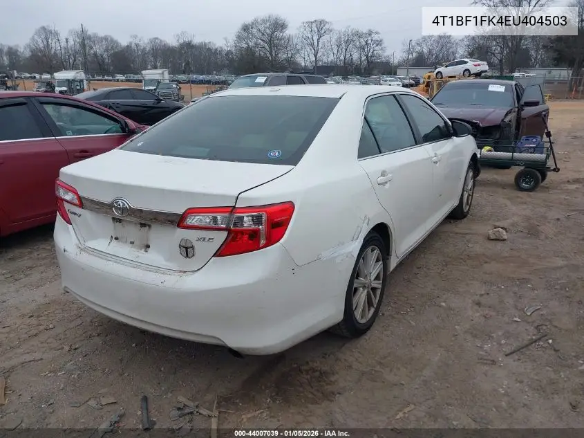 4T1BF1FK4EU404503 2014 Toyota Camry Xle