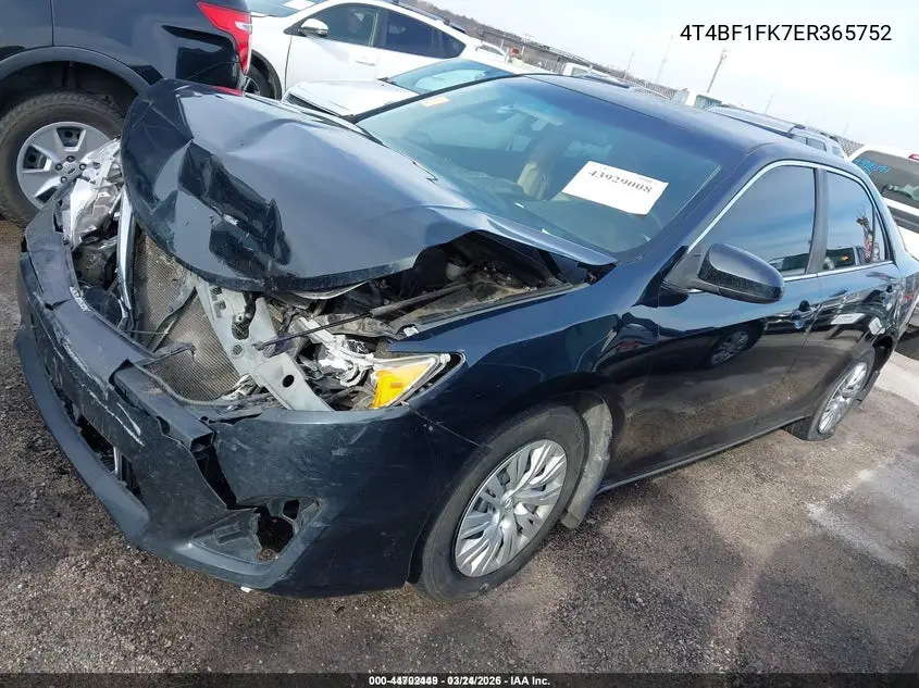 4T4BF1FK7ER365752 2014 Toyota Camry Le