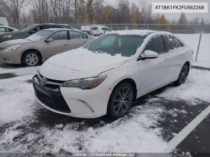 4T1BK1FK2FU562268 2015 Toyota Camry Xse V6