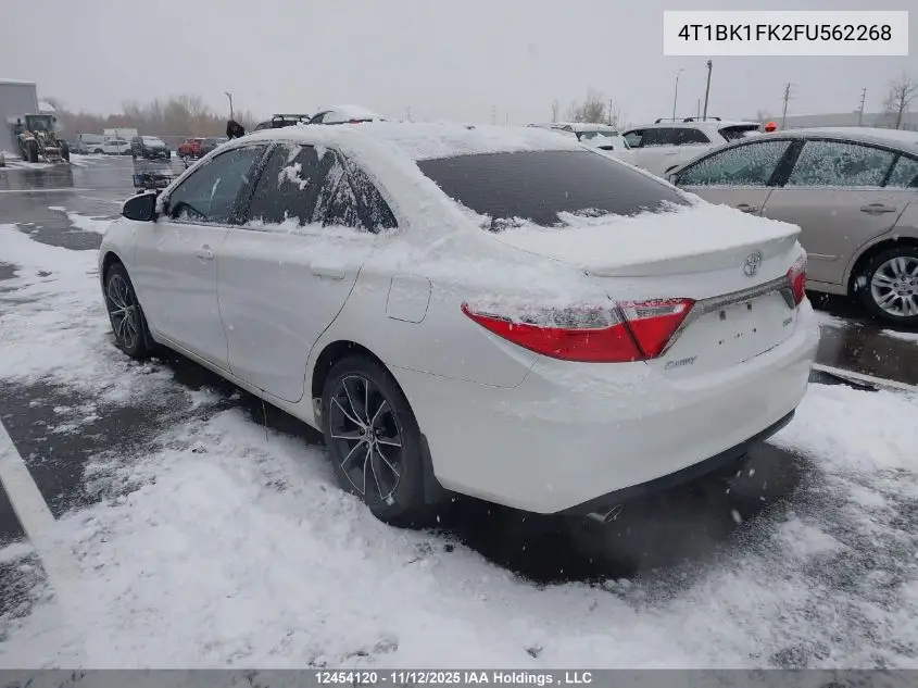 4T1BK1FK2FU562268 2015 Toyota Camry Xse V6