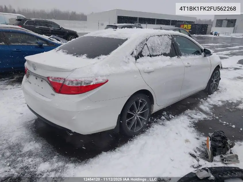 4T1BK1FK2FU562268 2015 Toyota Camry Xse V6