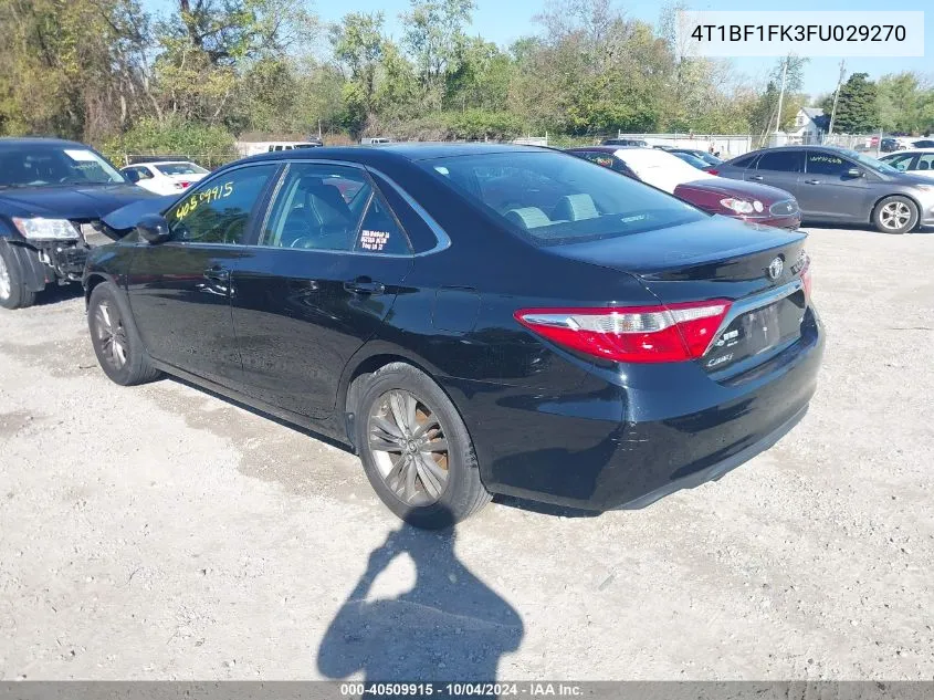 4T1BF1FK3FU029270 2015 Toyota Camry Se