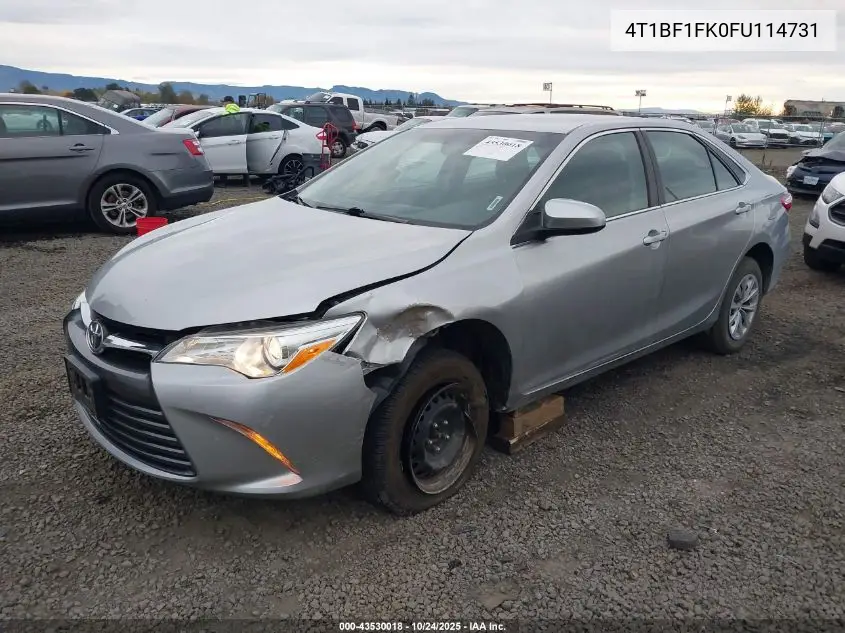 4T1BF1FK0FU114731 2015 Toyota Camry Le