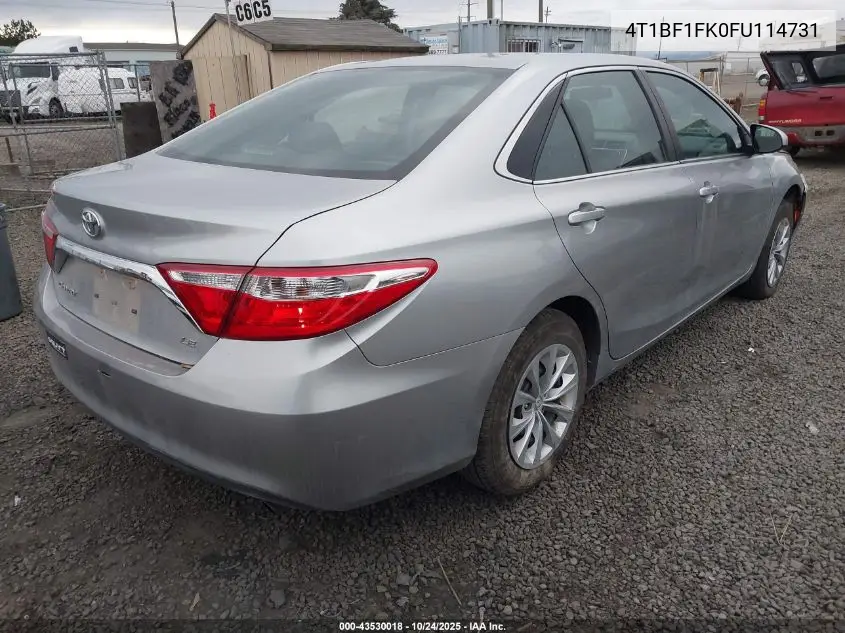 4T1BF1FK0FU114731 2015 Toyota Camry Le