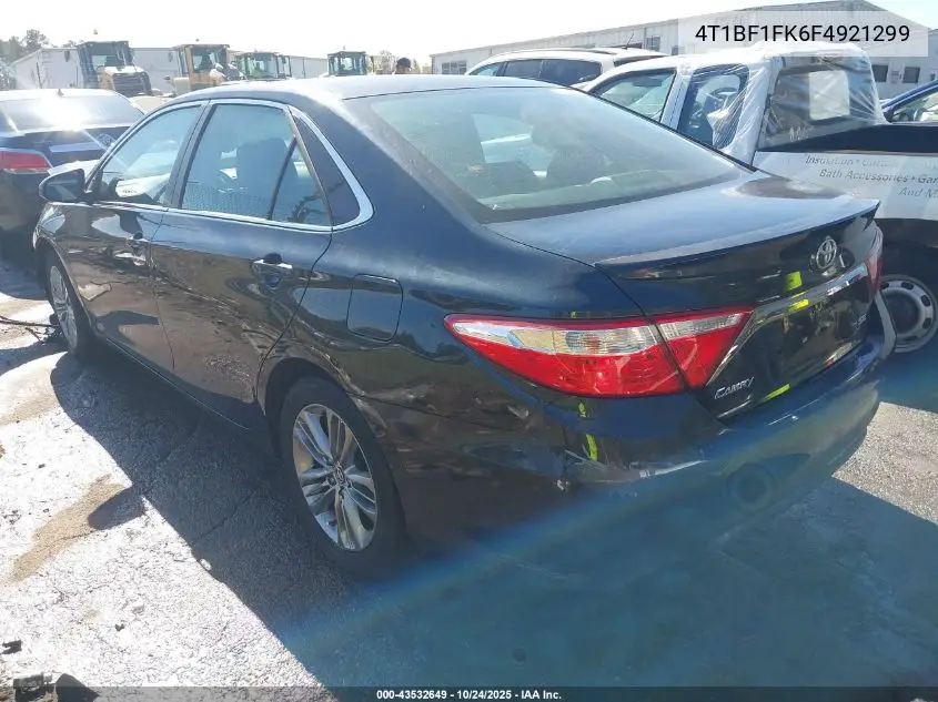 4T1BF1FK6FU921299 2015 Toyota Camry Se