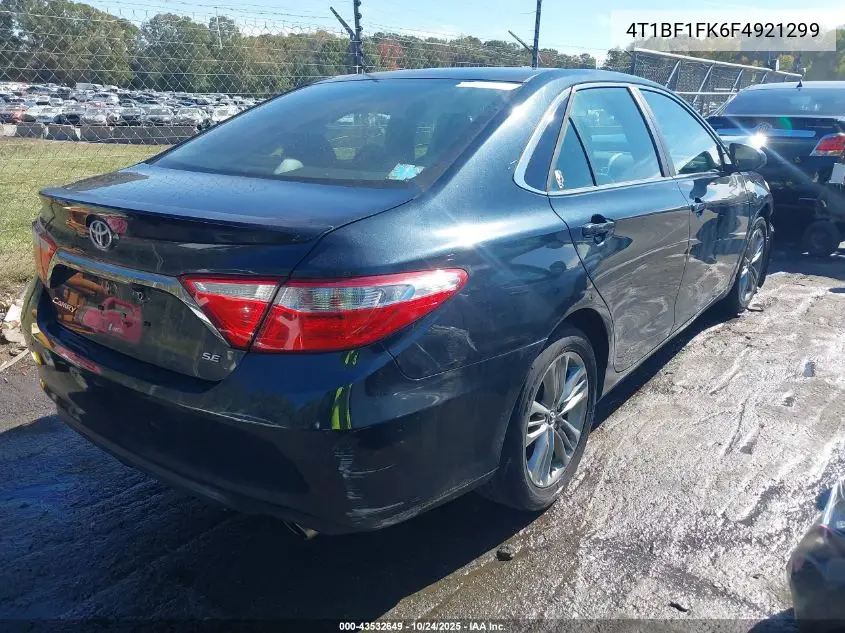 4T1BF1FK6FU921299 2015 Toyota Camry Se