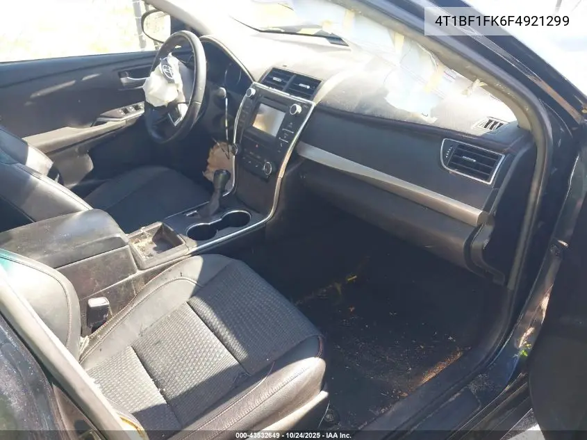 4T1BF1FK6FU921299 2015 Toyota Camry Se