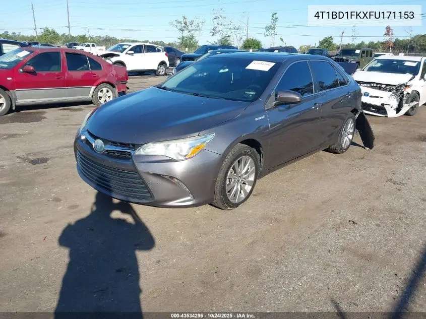 4T1BD1FKXFU171153 2015 Toyota Camry Hybrid Xle