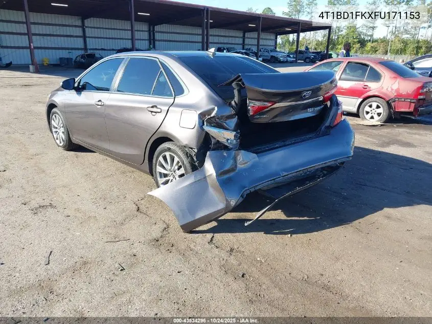 4T1BD1FKXFU171153 2015 Toyota Camry Hybrid Xle