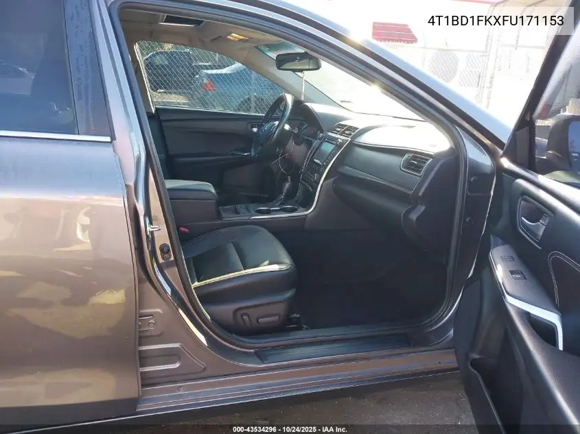 4T1BD1FKXFU171153 2015 Toyota Camry Hybrid Xle