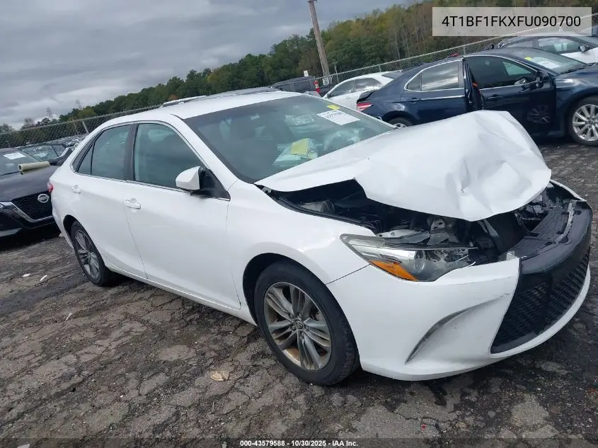 4T1BF1FKXFU090700 2015 Toyota Camry Se