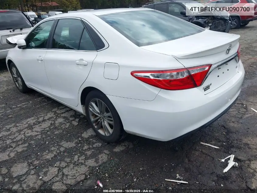 4T1BF1FKXFU090700 2015 Toyota Camry Se