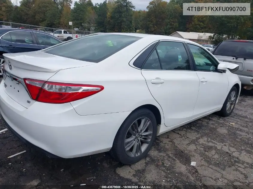 4T1BF1FKXFU090700 2015 Toyota Camry Se