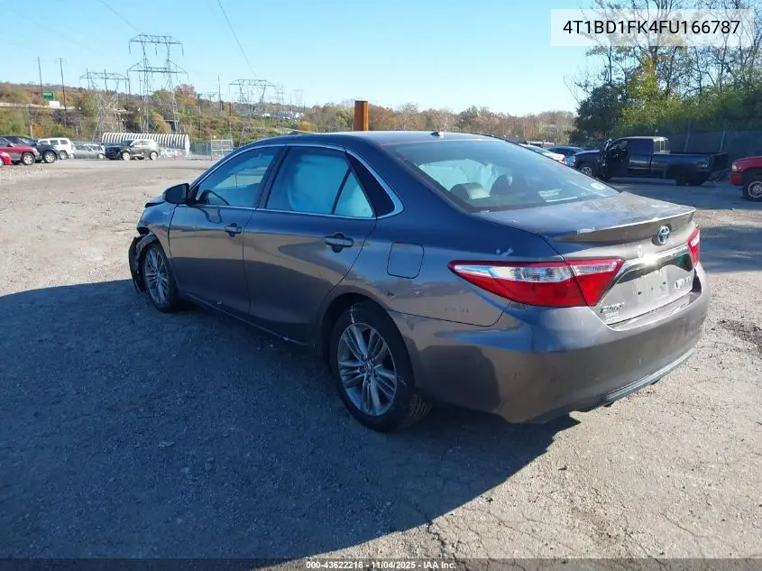 4T1BD1FK4FU166787 2015 Toyota Camry Hybrid Se