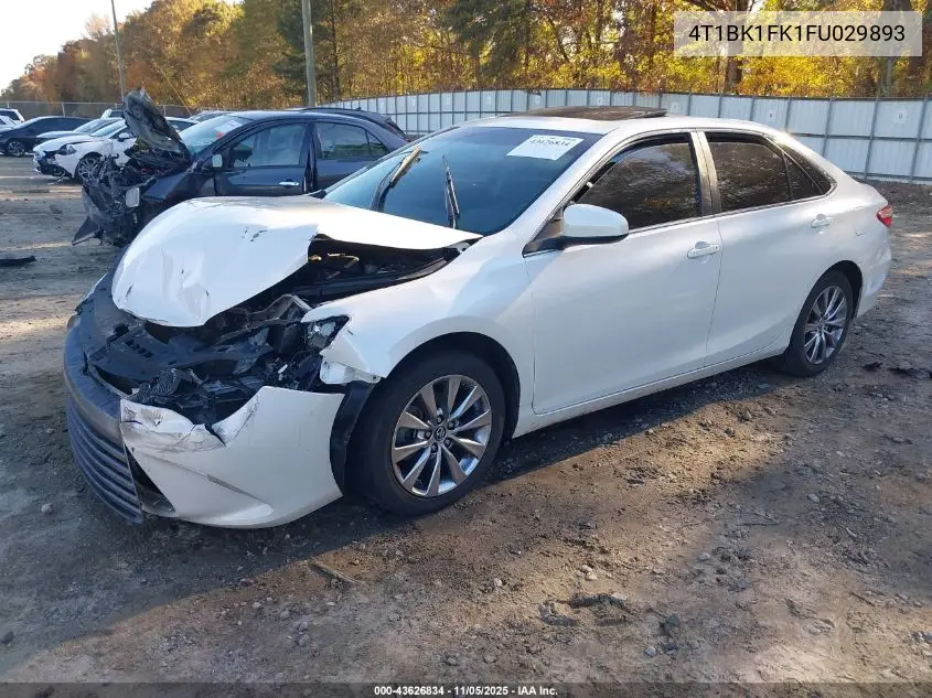 4T1BK1FK1FU029893 2015 Toyota Camry Xle V6