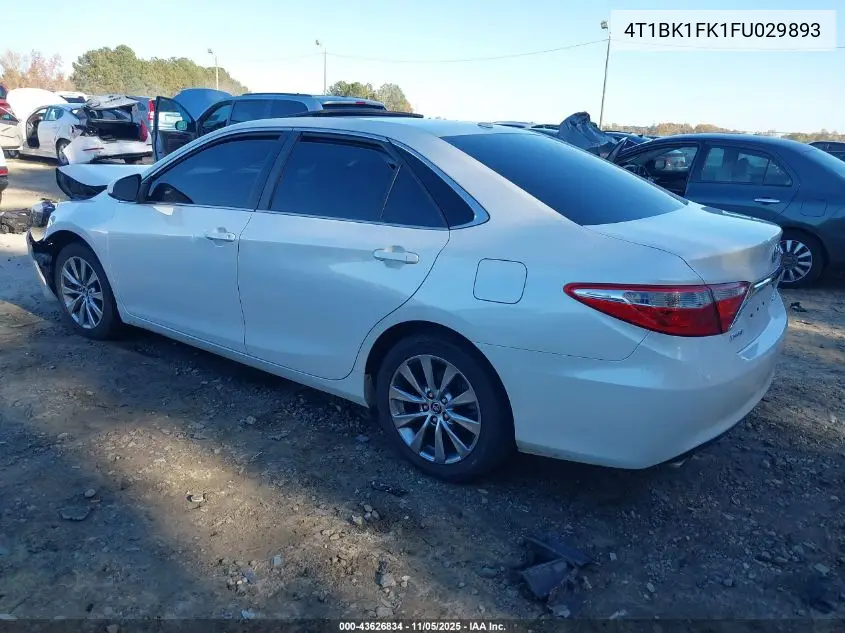 4T1BK1FK1FU029893 2015 Toyota Camry Xle V6