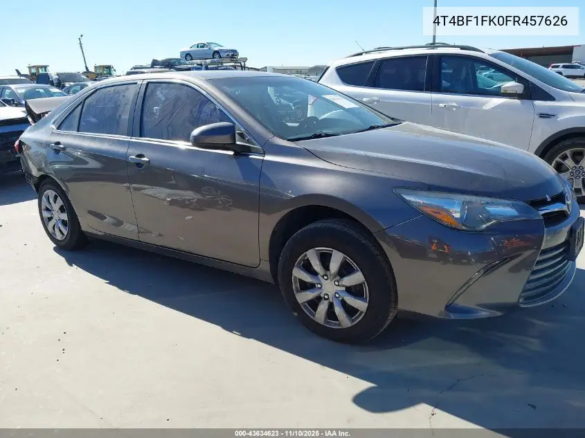 4T4BF1FK0FR457626 2015 Toyota Camry Le