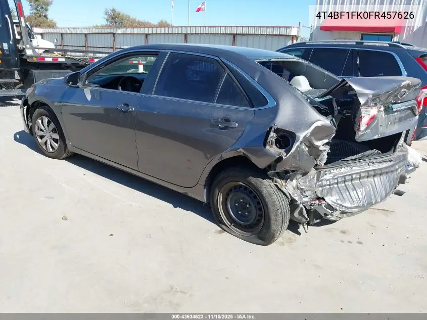 4T4BF1FK0FR457626 2015 Toyota Camry Le