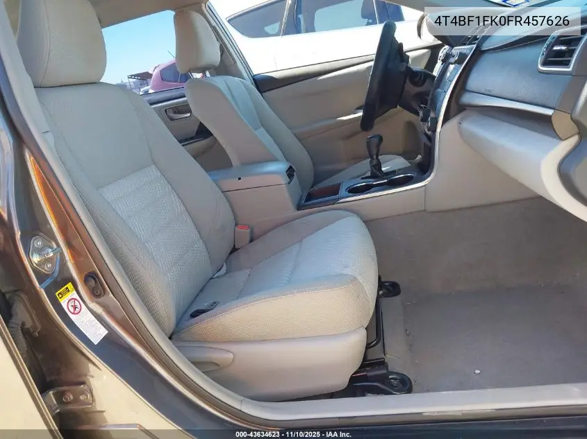 4T4BF1FK0FR457626 2015 Toyota Camry Le