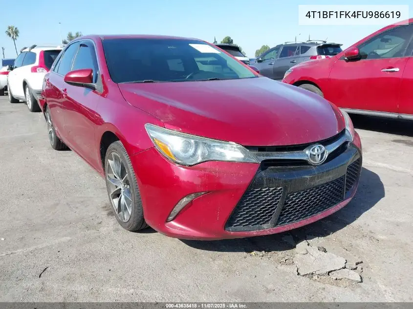 4T1BF1FK4FU986619 2015 Toyota Camry Xse