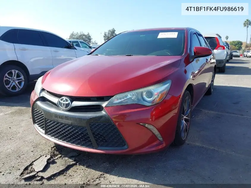 4T1BF1FK4FU986619 2015 Toyota Camry Xse