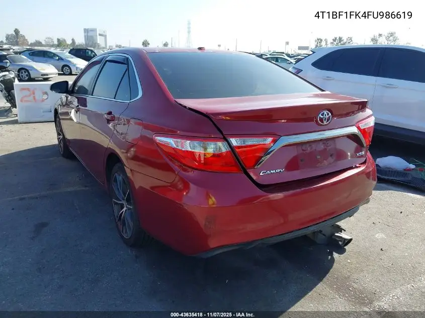 4T1BF1FK4FU986619 2015 Toyota Camry Xse