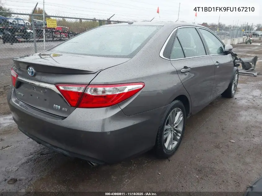 4T1BD1FK9FU167210 2015 Toyota Camry Hybrid Se