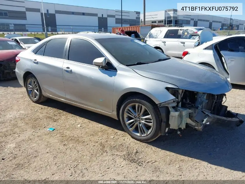 4T1BF1FKXFU075792 2015 Toyota Camry Se