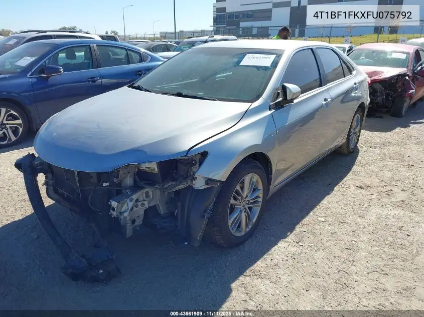 4T1BF1FKXFU075792 2015 Toyota Camry Se