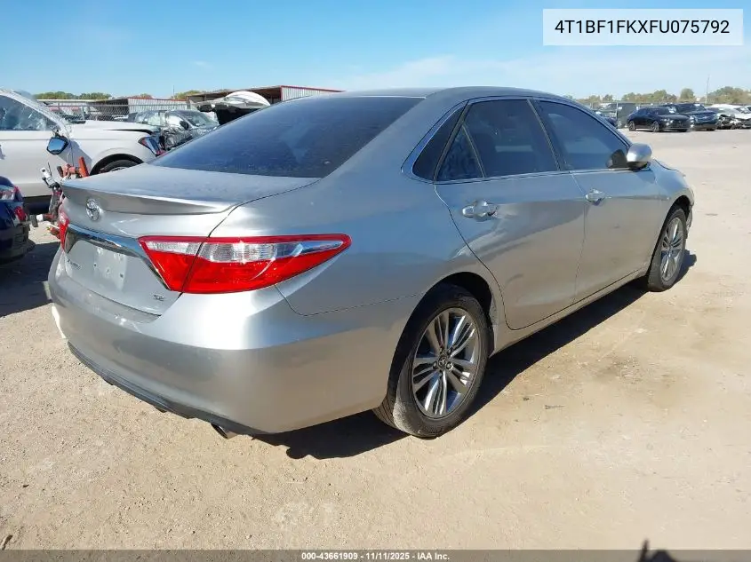 4T1BF1FKXFU075792 2015 Toyota Camry Se