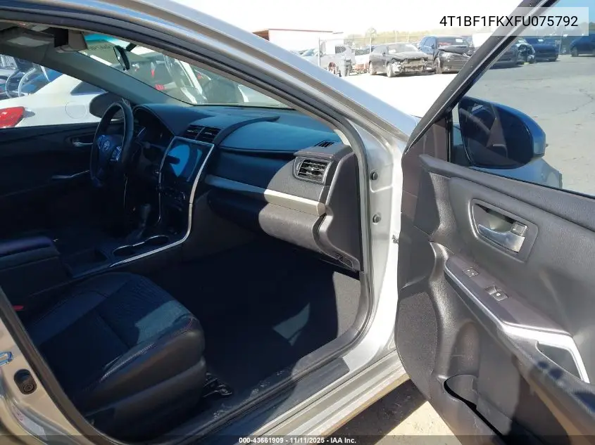 4T1BF1FKXFU075792 2015 Toyota Camry Se