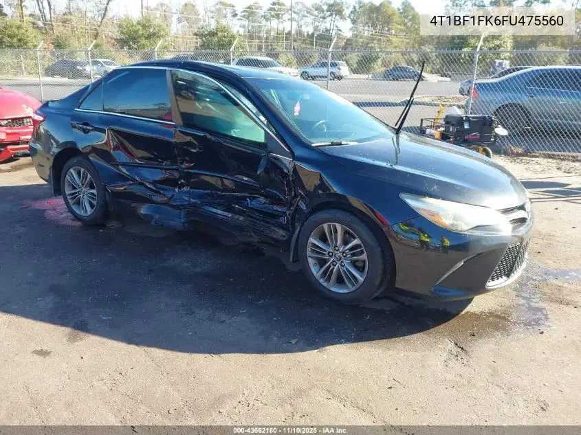 4T1BF1FK6FU475560 2015 Toyota Camry Se