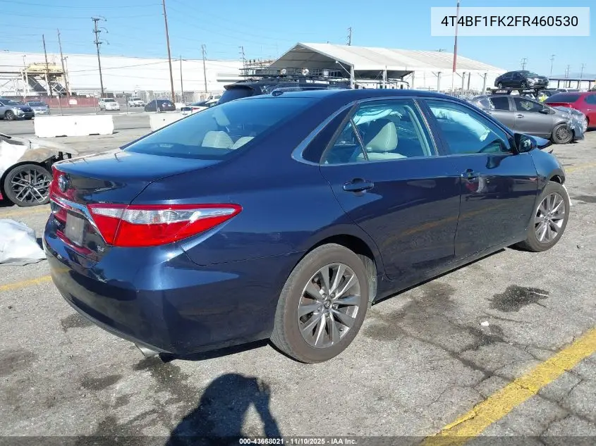 4T4BF1FK2FR460530 2015 Toyota Camry Xle