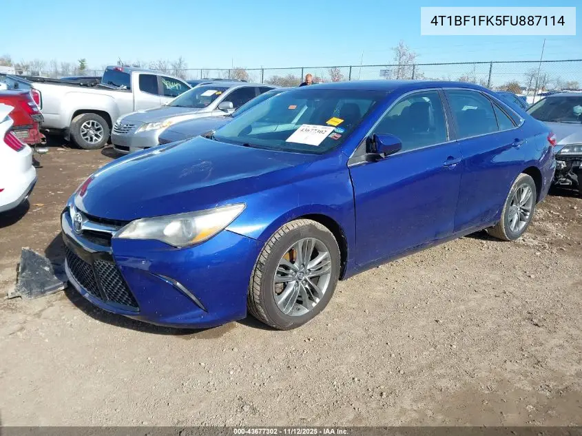 4T1BF1FK5FU887114 2015 Toyota Camry Se