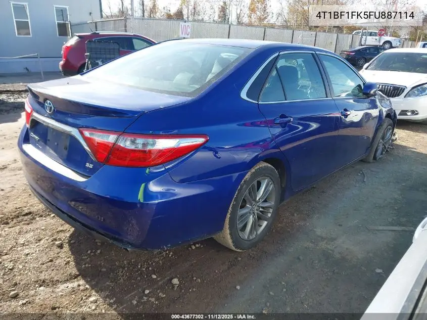 4T1BF1FK5FU887114 2015 Toyota Camry Se
