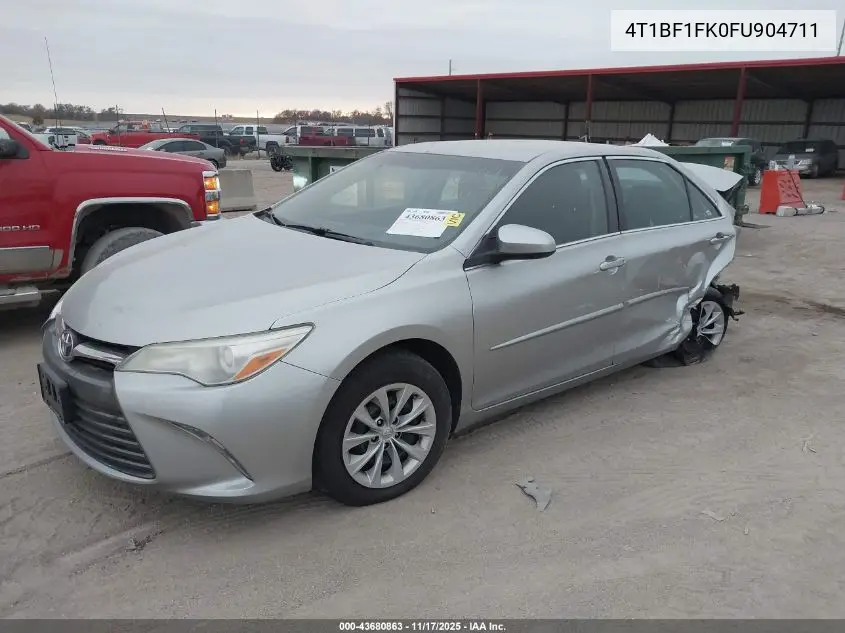 4T1BF1FK0FU904711 2015 Toyota Camry Le
