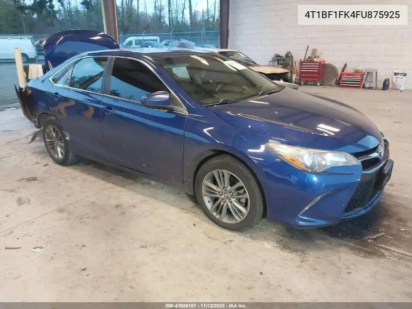 4T1BF1FK4FU875925 2015 Toyota Camry Se