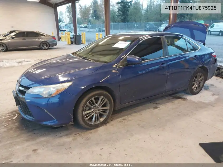 4T1BF1FK4FU875925 2015 Toyota Camry Se