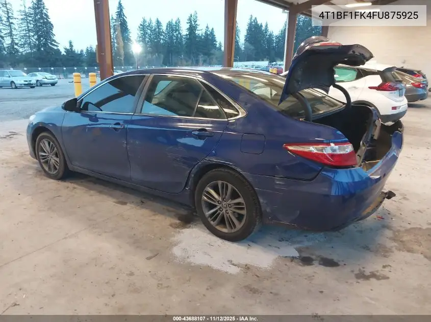 4T1BF1FK4FU875925 2015 Toyota Camry Se