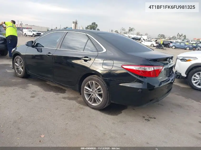4T1BF1FK6FU981325 2015 Toyota Camry Se