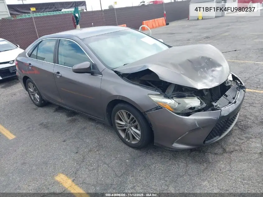 4T1BF1FK4FU980237 2015 Toyota Camry Se