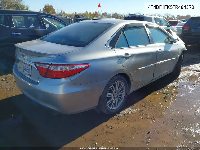 4T4BF1FK5FR484370 2015 Toyota Camry Le