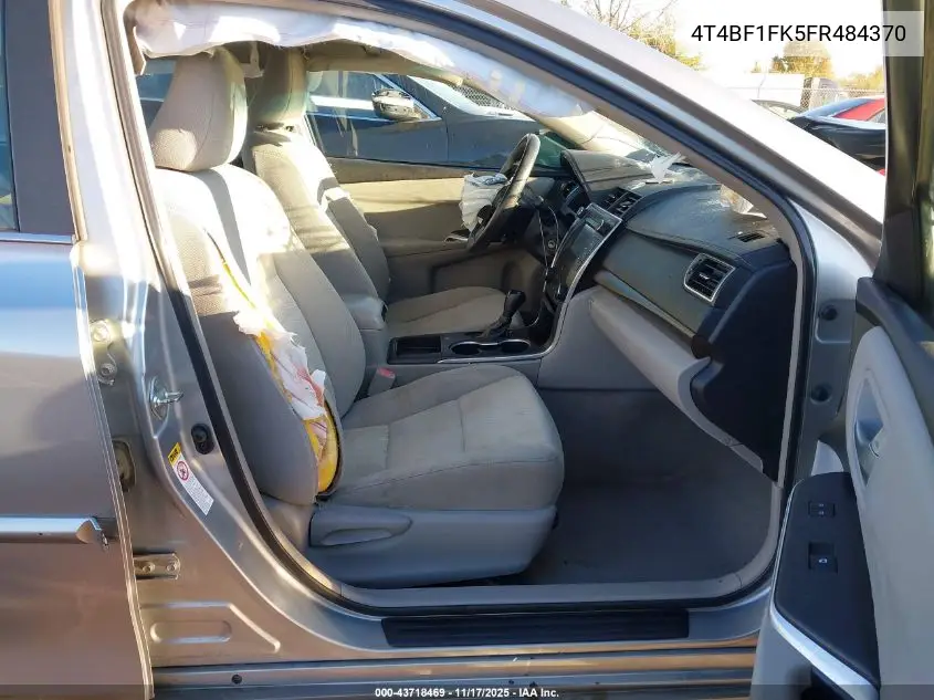 4T4BF1FK5FR484370 2015 Toyota Camry Le