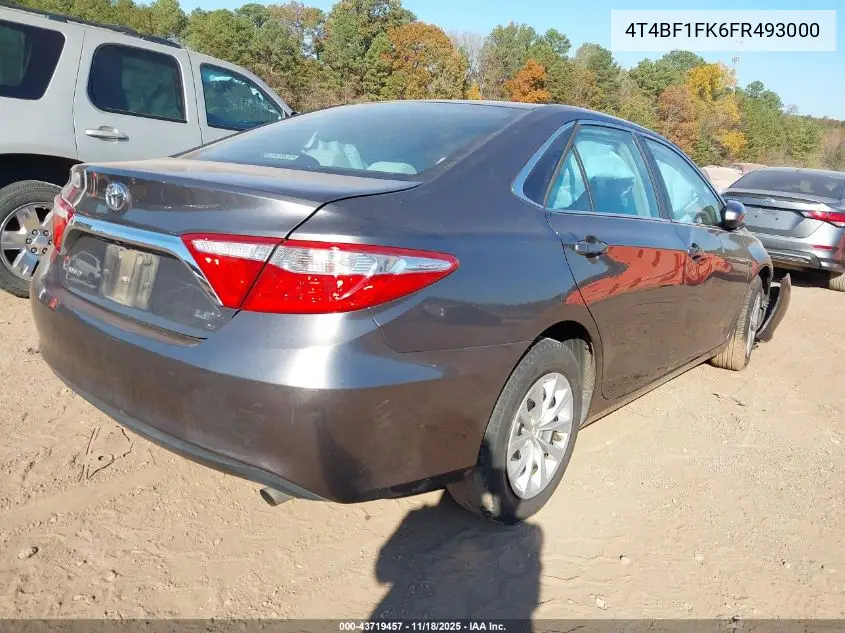 4T4BF1FK6FR493000 2015 Toyota Camry Le
