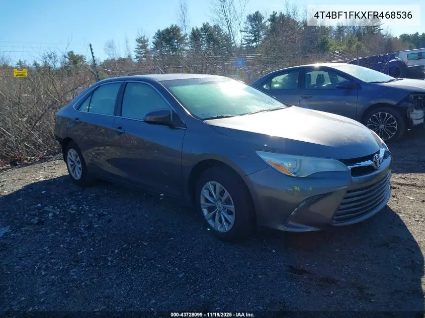 4T4BF1FKXFR468536 2015 Toyota Camry Le