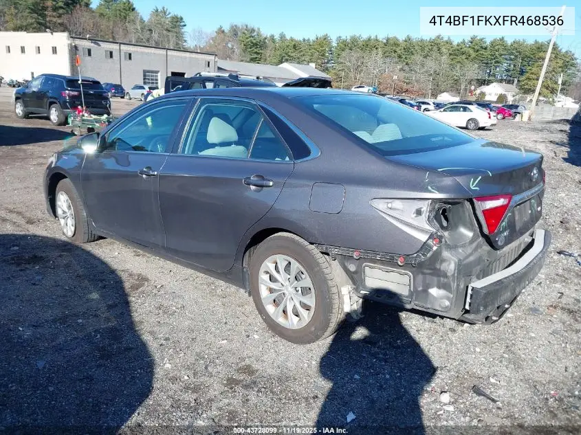 4T4BF1FKXFR468536 2015 Toyota Camry Le