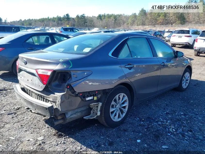 4T4BF1FKXFR468536 2015 Toyota Camry Le