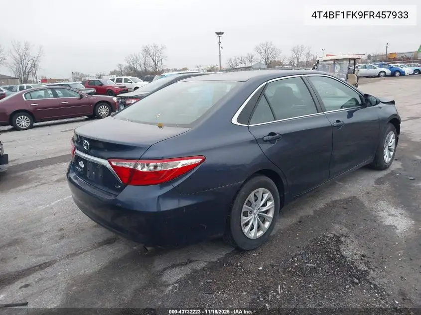 4T4BF1FK9FR457933 2015 Toyota Camry Le